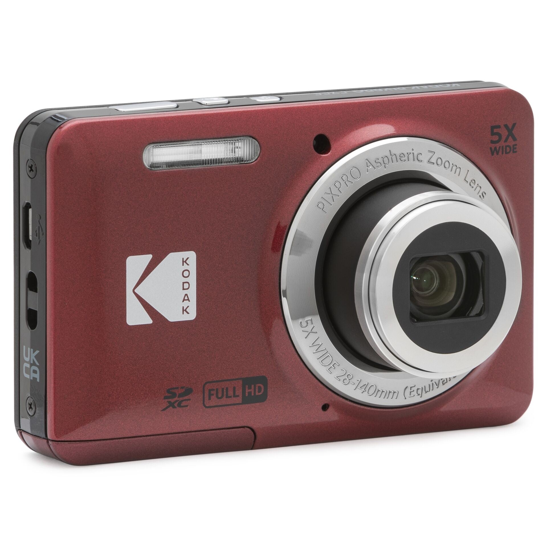 Kodak PIXPRO FZ55 16MP 5x Zoom Compact Camera Red