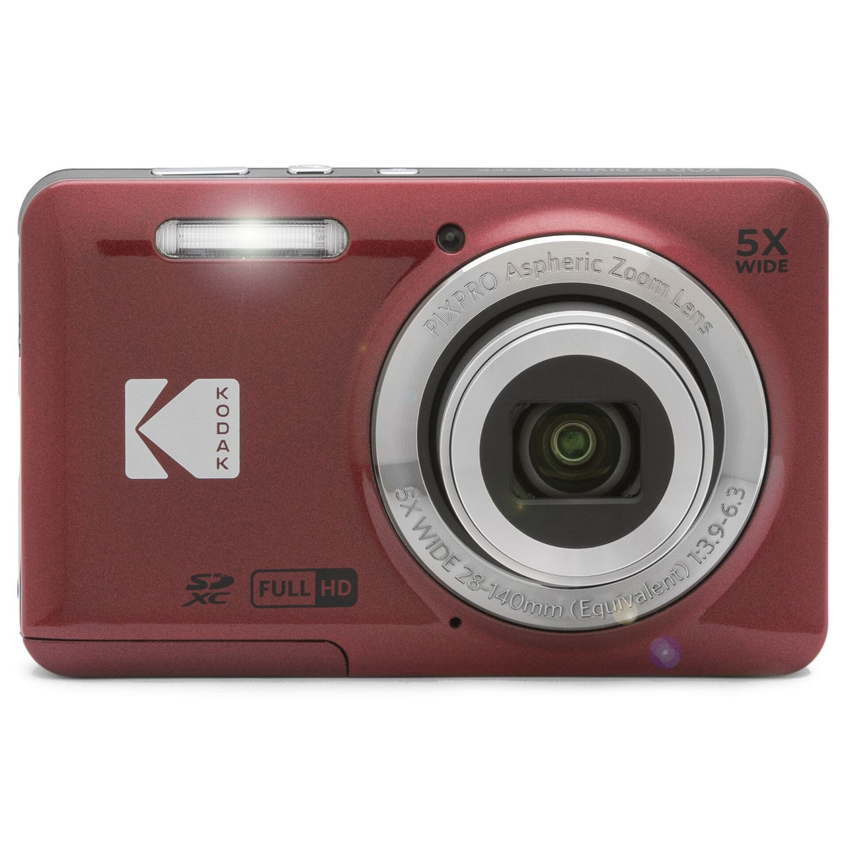 Kodak PIXPRO FZ55 16MP 5x Zoom Compact Camera Red