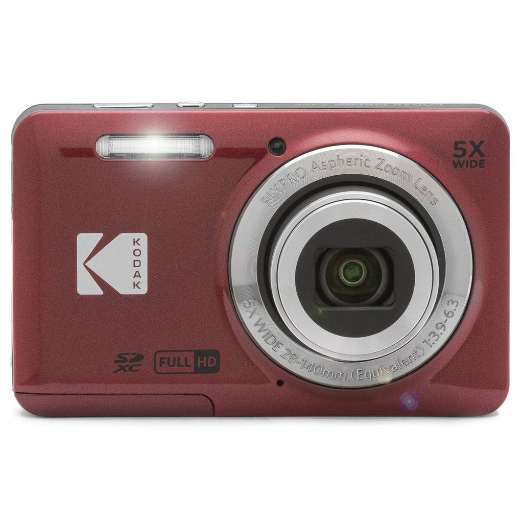 Kodak PIXPRO FZ55 16MP 5x Zoom Compact Camera Red